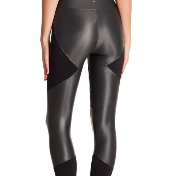 Koral Pants - Koral New without tags Gunmetal Black Shiny Forge Mid Rise Leggings Size XS